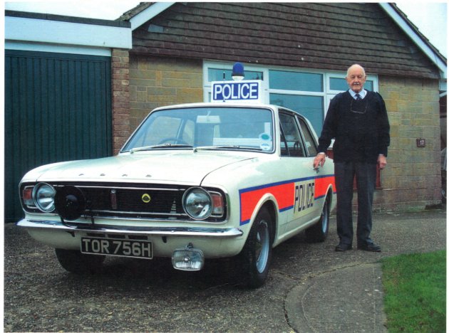 Peter Hillier and Police Car